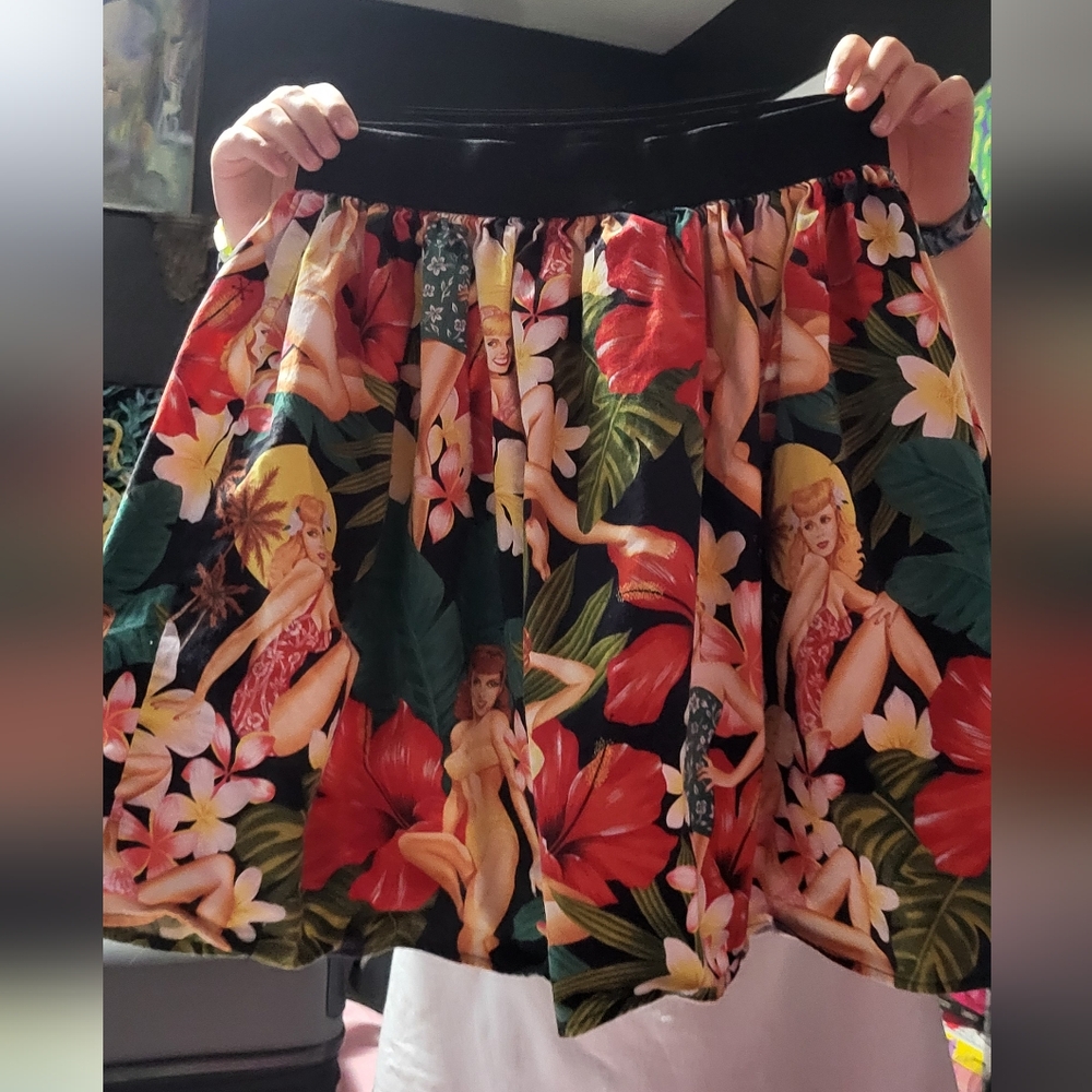 Hemet Tiki Pinup Skirt XL